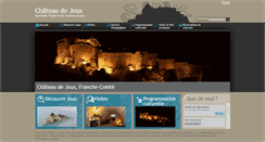 Desktop Screenshot of chateaudejoux.com